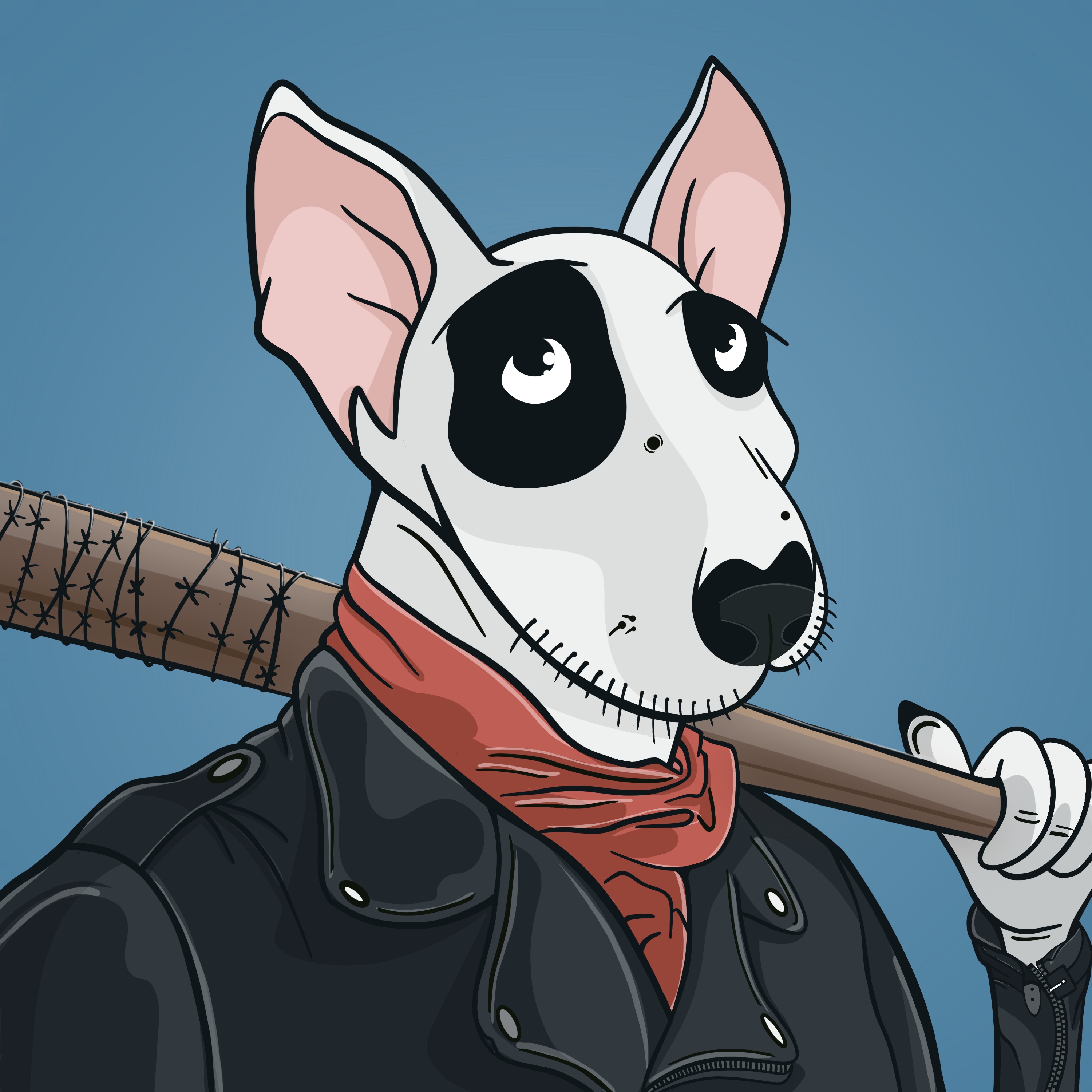 Cartoon Dogs - Negan