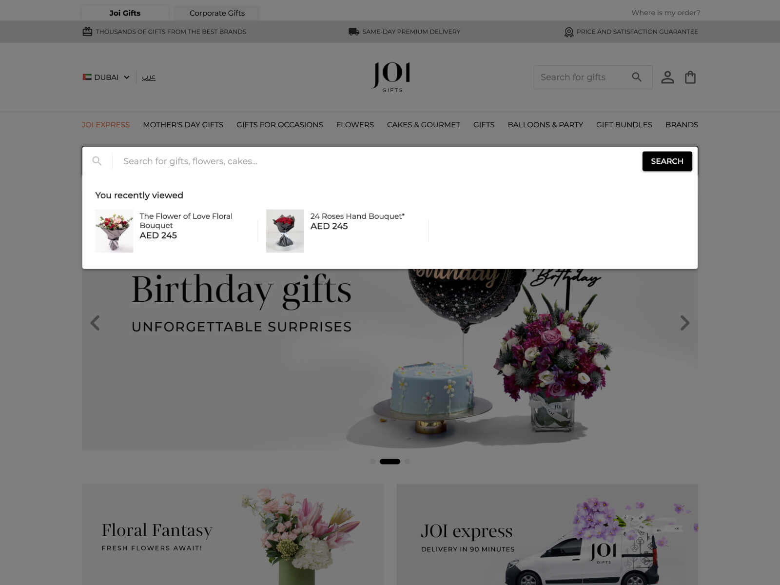 Recently viewed products