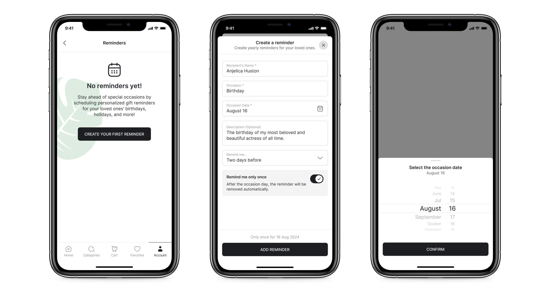 Create reminder flow